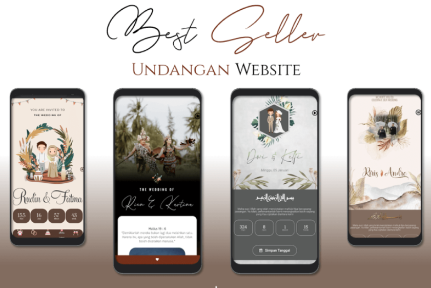 17 Contoh Background Undangan Digital Pernikahan Tebaik